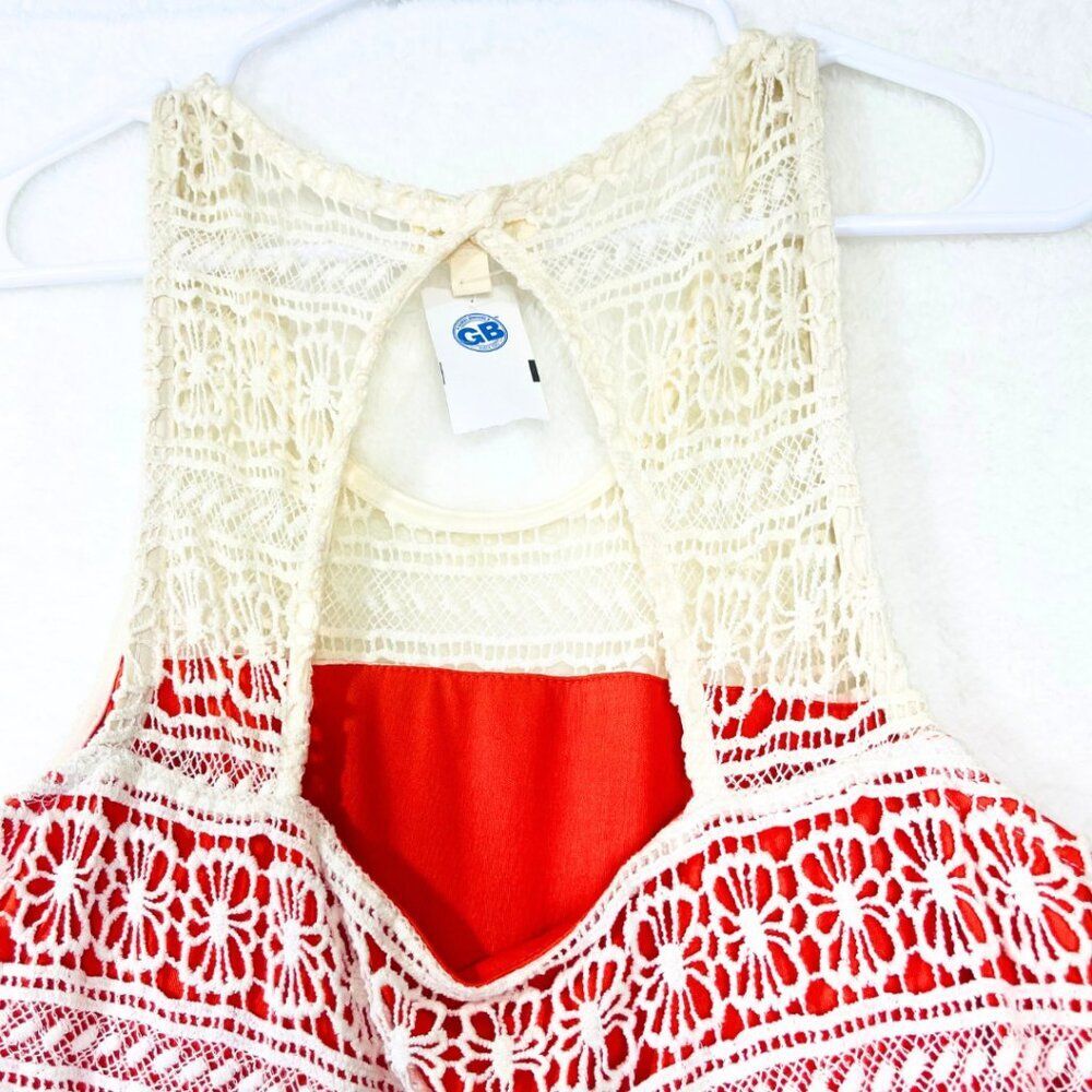 Maison Jules | Women's  Cream Lace Overlay Dress Size Small-NWT - Picture 9 of 12